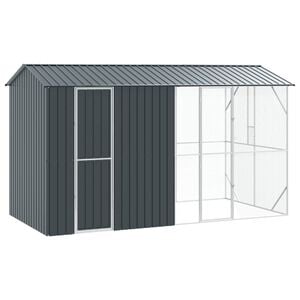 vidaXL Jaula para Aves Antracita 430 x 208 x 247 cm Acero Galvanizado
