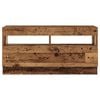 vidaXL Mueble TV luces LED madera ingeniería envejecida 260x35x40 cm