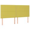 vidaXL Cama box spring con colch&oacute;n tela verde 180x200 cm
