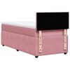 vidaXL Cama box spring con colch&oacute;n terciopelo rosa 90x200 cm