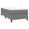 vidaXL Estructura de cama con somier tela gris oscuro 90x190 cm