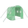 vidaXL Invernadero con estructura de acero verde 4 m&sup2; 2x2x2 m