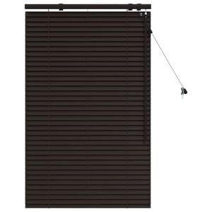 vidaXL Persiana veneciana Marr&oacute;n Oscuro 75 x 130 cm 35 mm