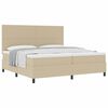 vidaXL Cama tipo Box Spring Gris claro y . 200 x 200 cm Tela de Pana