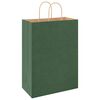 vidaXL Bolsas de papel con asas 250 uds verde 32x17x44 cm