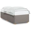 vidaXL Estructura de cama sin colch&oacute;n tela gris taupe 100x200 cm