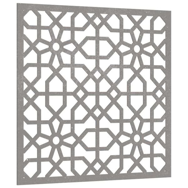 vidaXL Adorno de pared de jard&iacute;n acero corten dise&ntilde;o morisco 55x55 cm