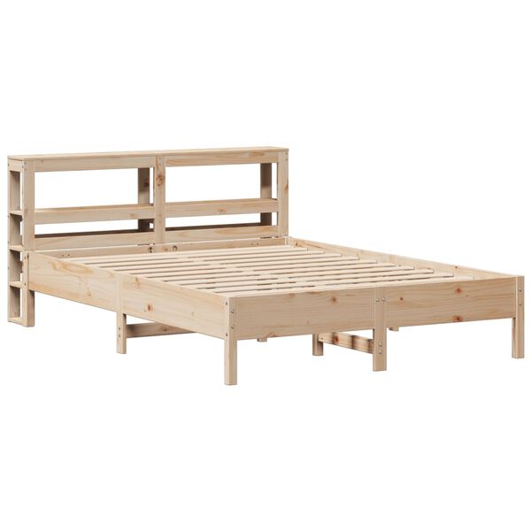 vidaXL Estructura de cama sin colchón madera maciza de pino 160x200 cm
