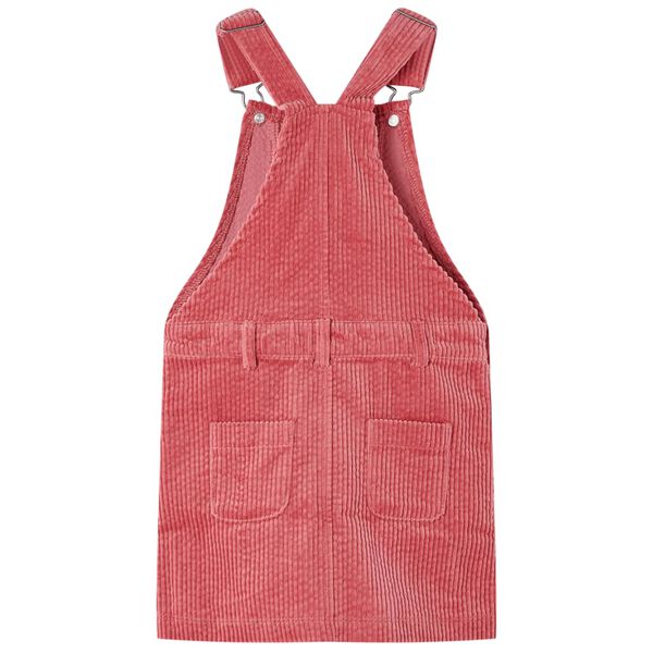 Vestido infantil pana rosa 128