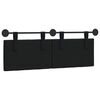 vidaXL Cabecera Colgante Negro 150 x 55 x 7 cm Terciopelo