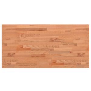 vidaXL Encimera de ba&ntilde;o madera maciza de haya 80x40x1,5 cm