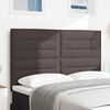 vidaXL Cabecero con cabecera Marr&oacute;n Oscuro 160 cm Cuero sint&eacute;tico