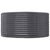 vidaXL Jardinera arriate acero galvanizado gris 447x140x68 cm