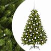 vidaXL &Aacute;rbol de Navidad artificial verde claro con bolas 120 cm