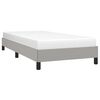 vidaXL Estructura de cama sin colchón tela gris claro 90x190 cm