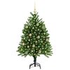 vidaXL Árbol de Navidad con 150 LED con soporte Verde 120 cm PE