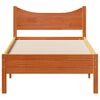 vidaXL Cama sin colch&oacute;n madera maciza de pino marr&oacute;n cera 100x200 cm
