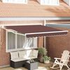 vidaXL Toldo retr&aacute;ctil manual marr&oacute;n 300x250 cm