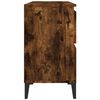 vidaXL Armario de lavabo madera contrachapada roble ahumado 80x33x60cm
