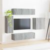 vidaXL Conjunto de mueble para TV de pared 6 pcs Gris Sonoma