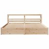 vidaXL Estructura de cama con cabecero madera maciza de pino 200x200cm