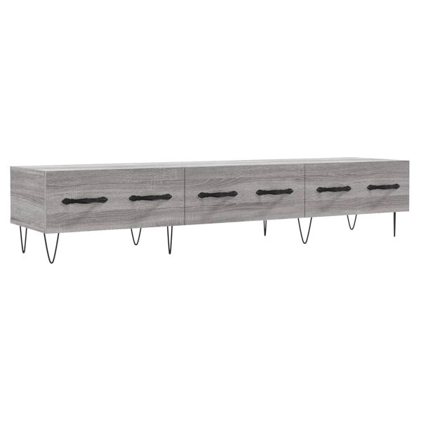 vidaXL Mueble de TV madera de ingenier&iacute;a gris Sonoma 150x36x30 cm