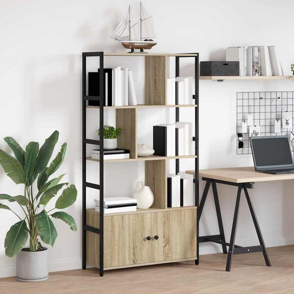 vidaXL Estante de libros Roble Sonoma 80 x 30 x 155,5 cm