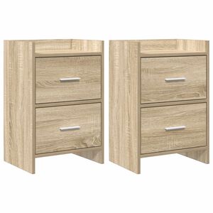 vidaXL Mesas de noche 2 pcs Roble Sonoma 40 x 30 x 60 cm