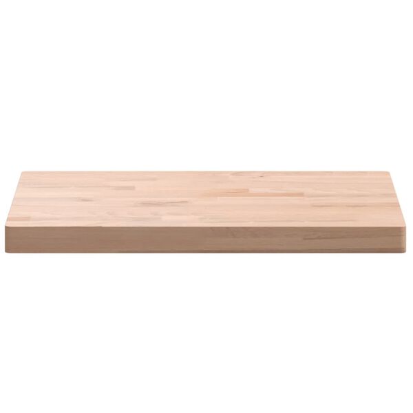 vidaXL Encimera de ba&ntilde;o madera maciza de haya 60x40x4 cm