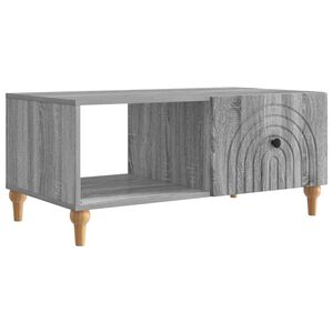 vidaXL Mesa de Caf&eacute; Gris Sonoma 90 x 50 x 40 cm Madera de Ingenier&iacute;a