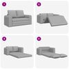vidaXL Sof&aacute; cama 60cm Gris Nube tela