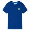 Camiseta infantil azul oscuro 140