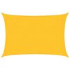 vidaXL Toldo de vela rectangular HDPE amarillo 160 g/m&sup2; 2x2,5 m