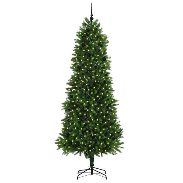 vidaXL &Aacute;rbol de Navidad con 300 LED con soporte Verde 240 cm PE
