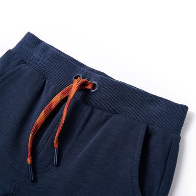 Pantalones de chándal infantiles azul marino mélange 92