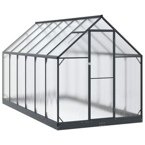 vidaXL Invernadero de Jard&iacute;n Gris antracita 183,5 x 363,5 x 207 cm
