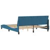 vidaXL Estructura de cama sin colch&oacute;n Hanko terciopelo azul 180x200 cm