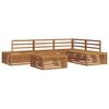 vidaXL Conjunto de sof&aacute;s de exterior 5 Pieza Natural