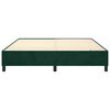 vidaXL Estructura Estructura de cama con somier terciopelo verde oscuro 180x200 cm