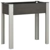 vidaXL Mesa de cultivo para jard&iacute;n WPC gris 75x40x75 cm