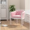 vidaXL Silla de comedor terciopelo rosa