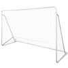vidaXL Porter&iacute;a de f&uacute;tbol acero de alta calidad 240x90 x150 cm
