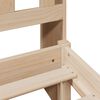 vidaXL Cama con estantería sin colchón madera maciza de pino 135x190cm