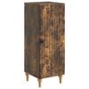 vidaXL Aparador Roble Ahumado 33 x 34,5 x 90 cm Madera de Ingenier&iacute;a