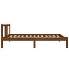 vidaXL Estructura cama sin colch&oacute;n madera maciza marr&oacute;n miel 75x190 cm