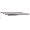 vidaXL Toldo Retr&aacute;ctil El&eacute;ctrico Gris Claro y Antracita 4 x 3,5 m