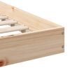 vidaXL Estructura de cama Marr&oacute;n 150 x 200 cm Madera de pino macizo