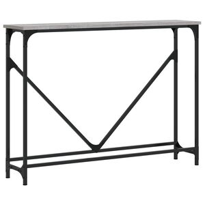 vidaXL Mesa consola madera de ingenier&iacute;a gris Sonoma 102x22,5x75 cm