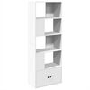 vidaXL Estanter&iacute;a de madera de ingenier&iacute;a blanca 70x36x189 cm
