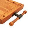vidaXL Tablero banco de trabajo con tornillo banco madera 52x44x9,5 cm